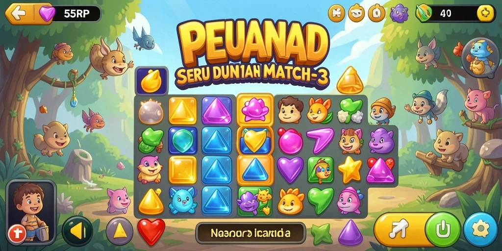 Tampilan permainan <strong>55RP</strong> yang penuh warna dan menarik.