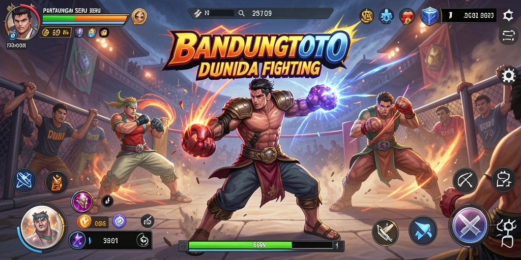 Tampilan gameplay BANDUNGTOTO yang mendebarkan dalam pertarungan.