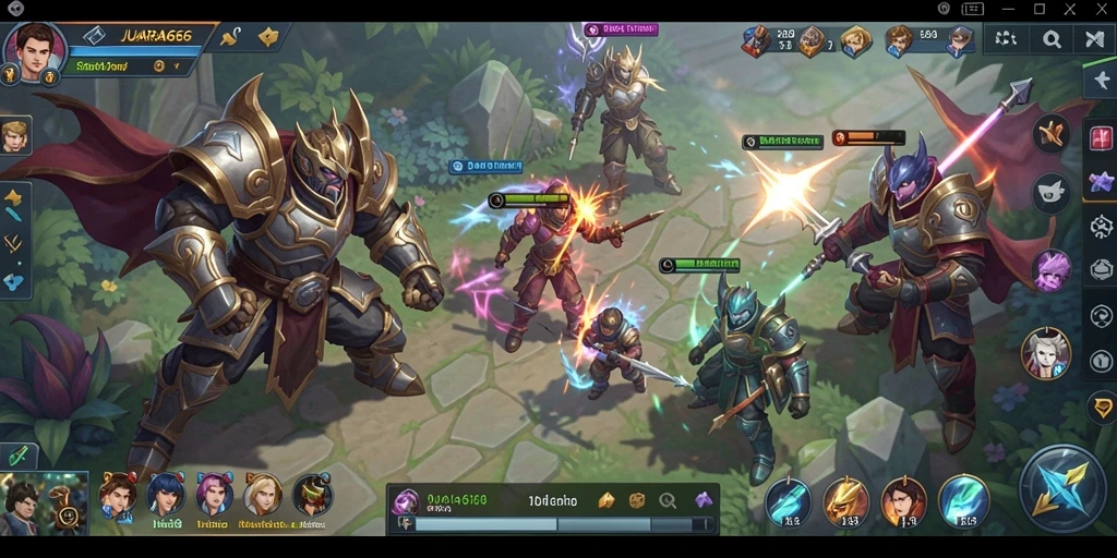 Tampilan gameplay JUARA666 yang menarik dan strategis.