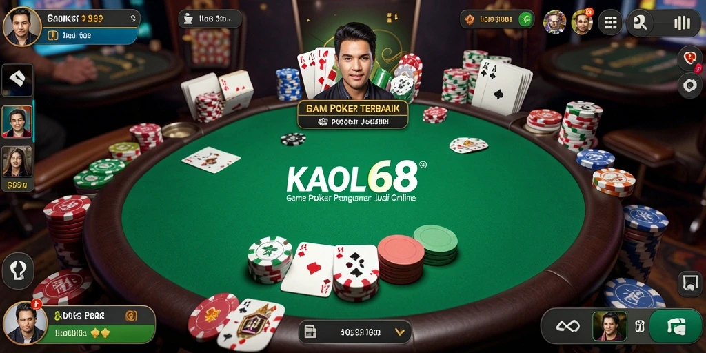 Screenshot gameplay KAOL68 yang menampilkan momen seru saat bermain Poker.