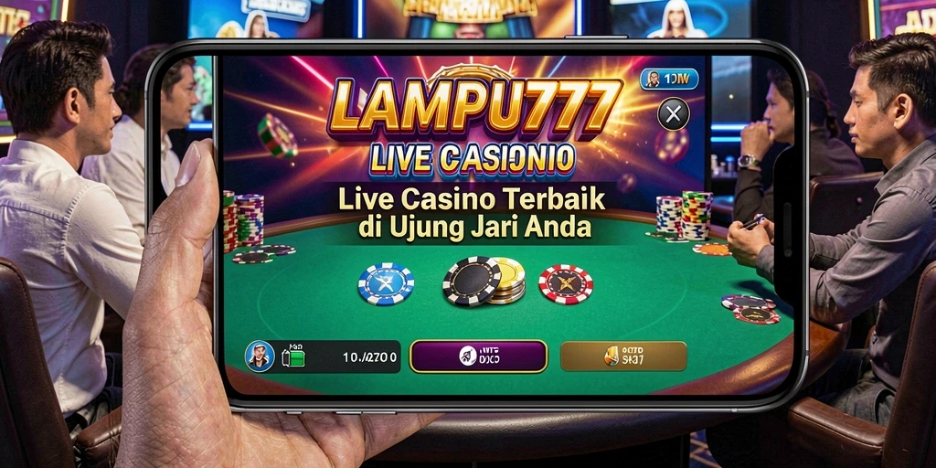 Tampilan antarmuka LAMPU777 yang menarik selama sesi Live Casino.