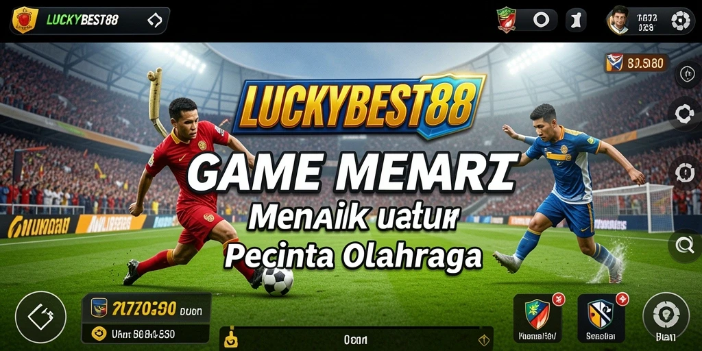Screenshot gameplay LUCKYBEST88 menampilkan pemain beraksi dalam berbagai olahraga.