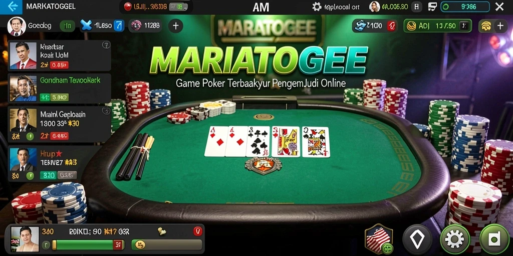 Tampilan gameplay seru MARIATOGEL dengan pemain aktif.