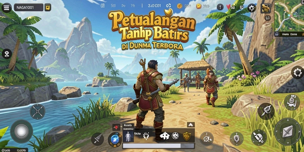 Tampilan gameplay NAGA1001 yang memukau dengan dunia terbuka.