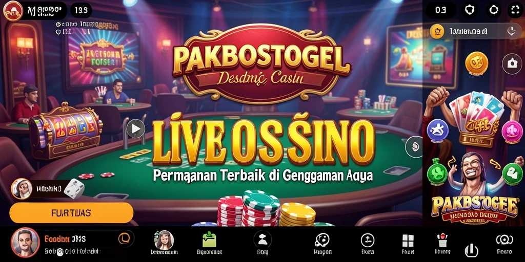 Gameplay Live Casino yang realistis dan menarik dari PAKBOSTOGEL.