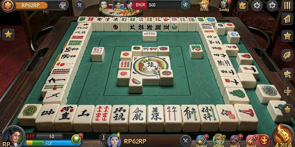 Screenshot gameplay menunjukkan tantangan Mahjong yang mendebarkan.