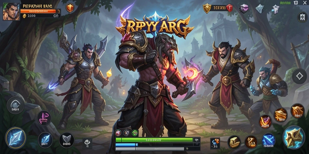 Tampilan gameplay seru dalam dunia ARPG RPYYY.