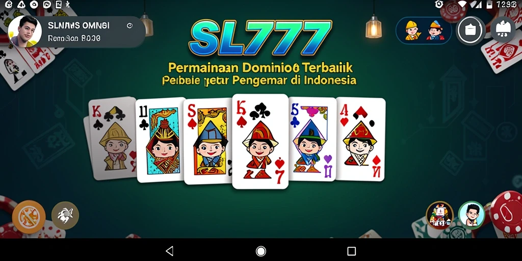 Screenshot gameplay SL777 yang menampilkan suasana permainan Domino yang seru.