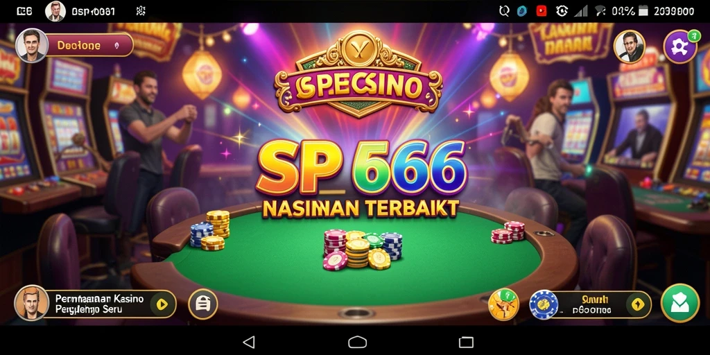 Tampilan menarik dari gameplay SP666 dalam suasana Kasino.