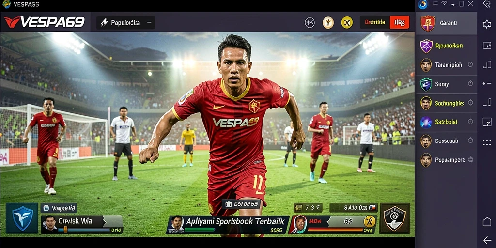 Tampilan gameplay VESPA69 saat melakukan taruhan langsung pada olahraga.