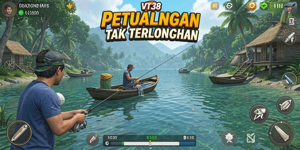 Tangkapan ikan yang spektakuler dalam gameplay VT38 yang mendebarkan.