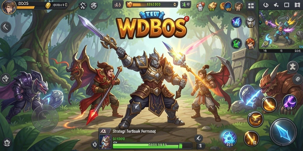 Tangkapan layar menampilkan aksi strategis di WDBOS.